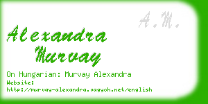 alexandra murvay business card